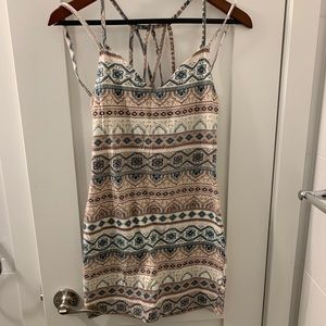 Patterned Mini Dress